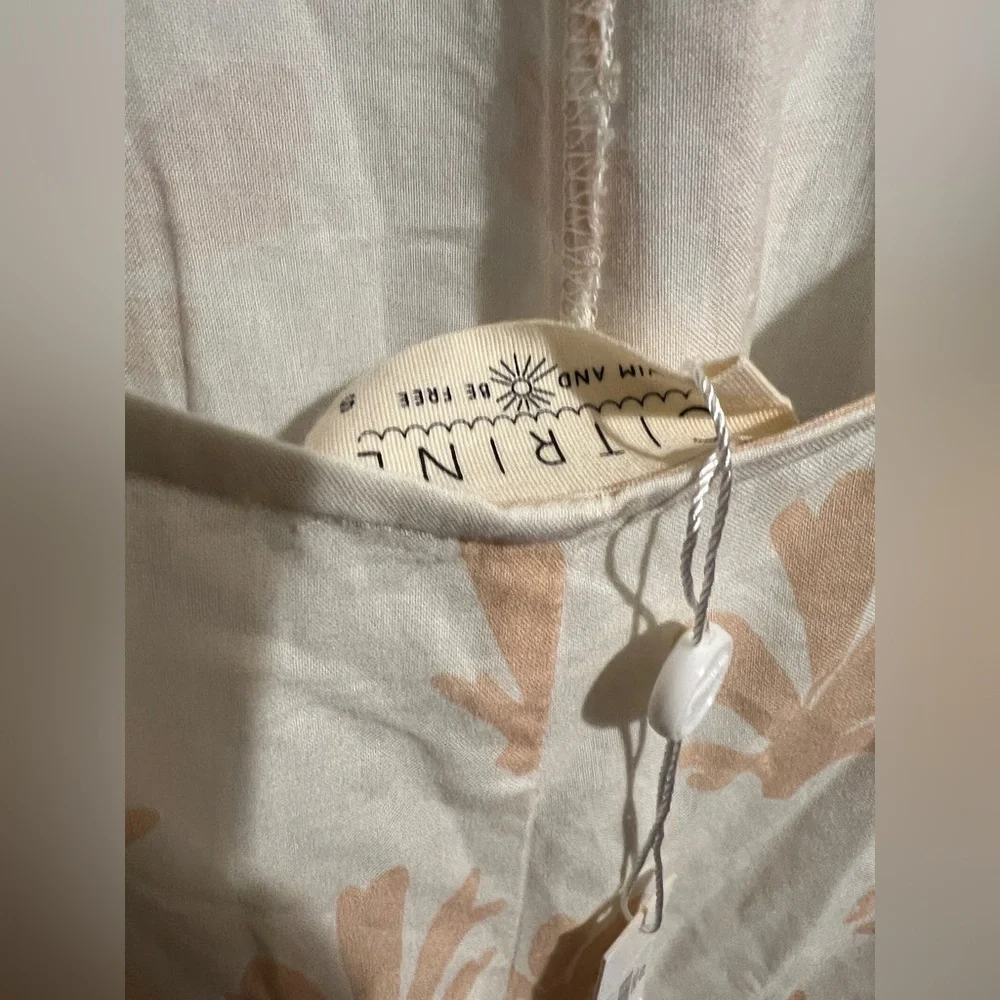 Citrine Swim Leta Dress $169 Hawaiian Shell‎ Tan Reef Resortwear Beach Tank Maxi